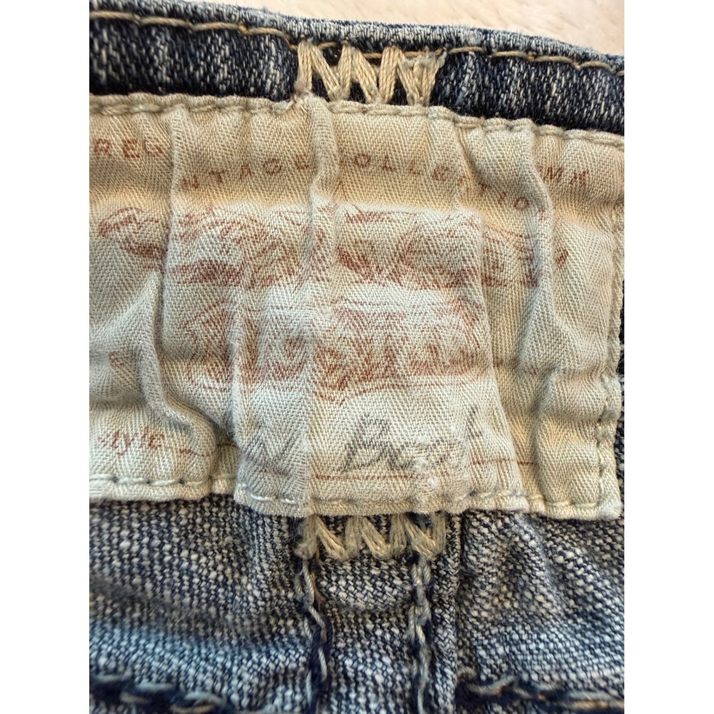 Buckle Big Star Vintage Liv Bootcut Jeans Blue Distressed Studded 31L Womens - Picture 5 of 12